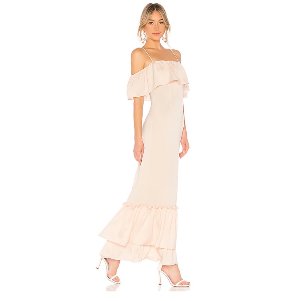REVOLVE tiered ruffled gown NEW with tags